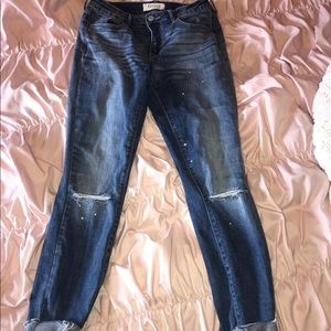 Pacsun Splatter Skinny Jeans